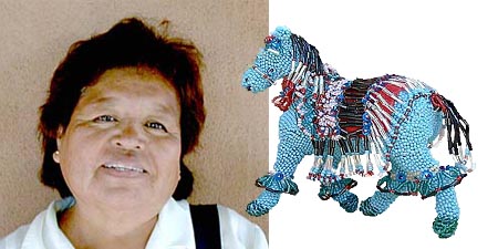 Jeanette Dewesee | Zuni Beaded Horse Artist | Penfield Gallery of Indian Arts | Albuquerque | New Mexico