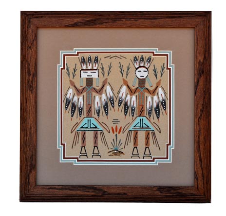 Alfred Yazzie | Navajo Sandpainting | Penfield Gallery of Indian Arts | Albuquerque, New Mexico