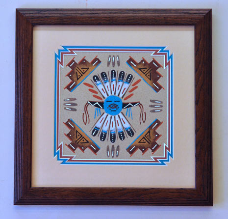 Alfred Yazzie | Navajo Sandpainting | Penfield Gallery of Indian Arts | Albuquerque, New Mexico