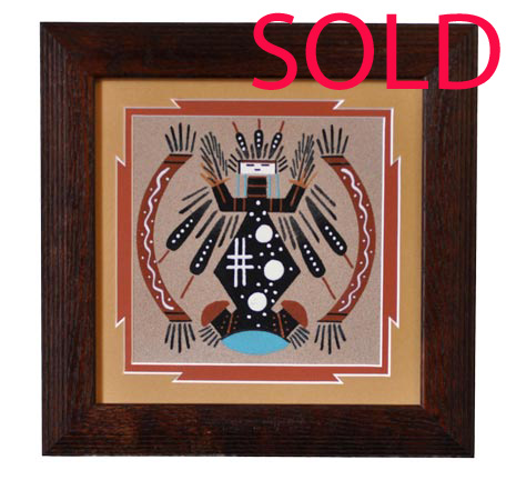 Carmelita Tsosie | Navajo Sandpainting | Penfield Gallery of Indian Arts | Albuquerque, New Mexico