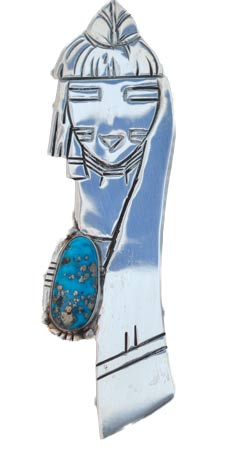 Ernie Northrup | Hopi Silver Pendant | Penfield Gallery of Indian Arts | Albuquerque, New Mexico