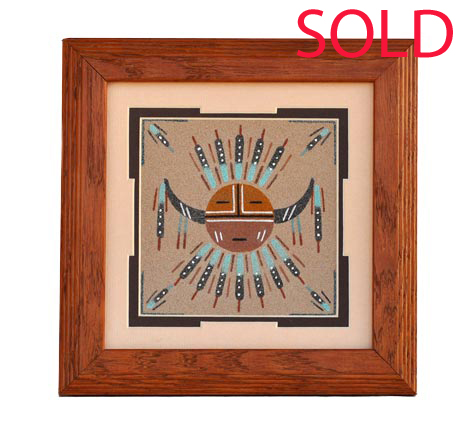 Lehi Benally | Navajo Sandpainting | Penfield Gallery of Indian Arts | Albuquerque, New Mexico