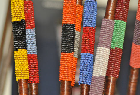 Norman Largo | Navajo Beaded Folk Art Arrows | Penfield Gallery of Indian Arts | Albuquerque, New Mexico