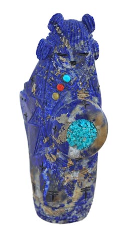 Stuart Quandalacey | Zuni Lapis Maiden | Penfield Gallery of Indian Arts | Albuquerque, New Mexico