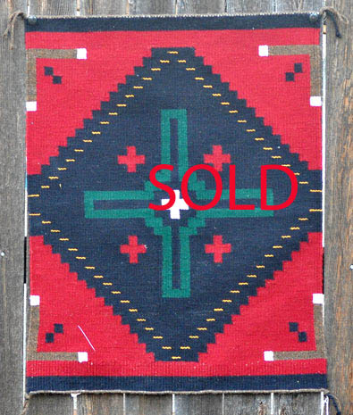 Wilbertson Begay | Navajo Germantown Weaving | Penfield Gallery of Indian Arts | Albuquerque, New Mexico